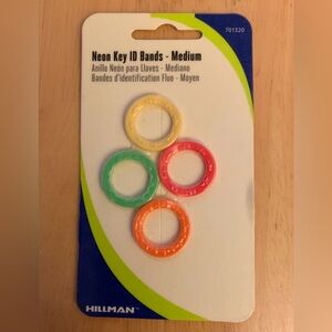 Neon Key ID Bands (Medium)